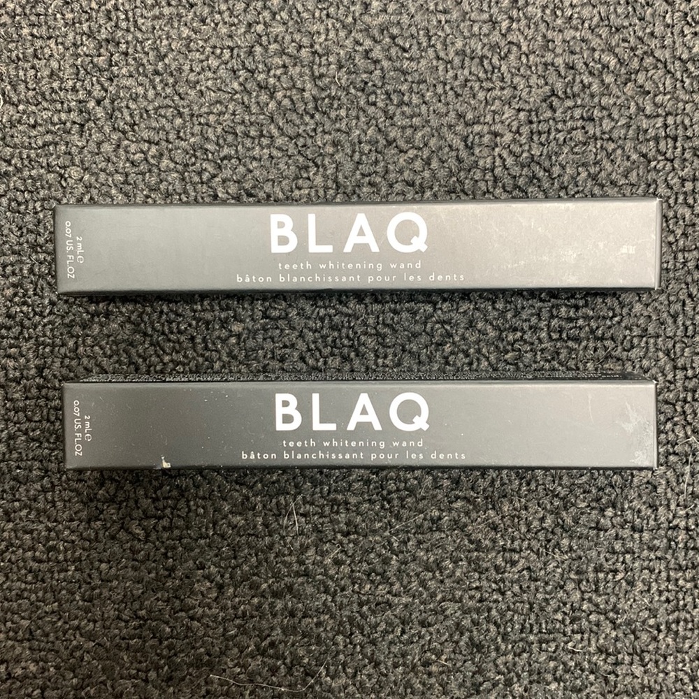 NIB - BLAQ teeth whitening wand x 2